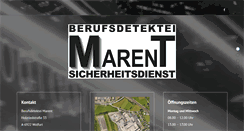 Desktop Screenshot of berufsdetektei-marent-og.at
