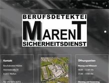 Tablet Screenshot of berufsdetektei-marent-og.at